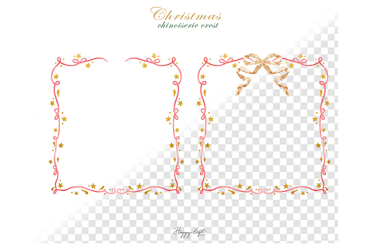 Christmas Chinoiserie Crest, an Illustration by TheHappyGiftArt (Photo 3 of 10)
