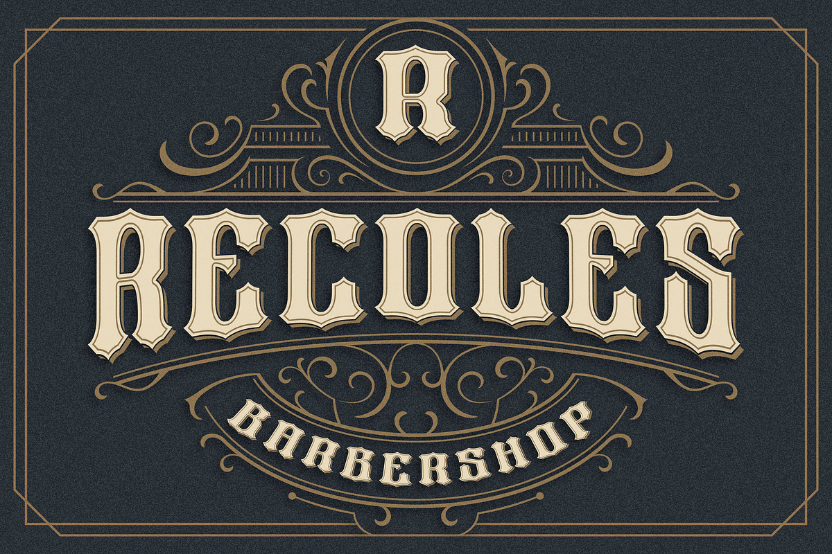 Bros Signage a Vintage Layered Font, a Blackletter Font by Blankids Studio (Photo 2 of 8)