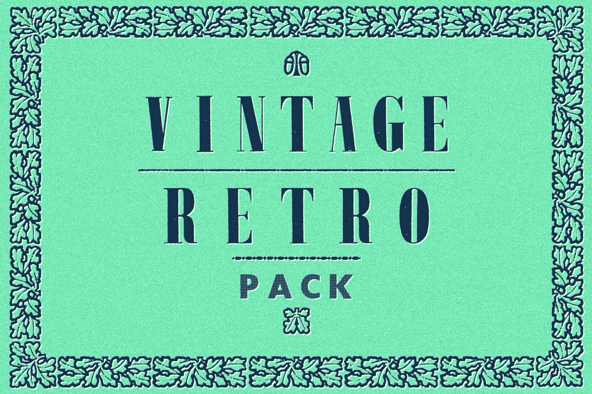 VINTAGE-RETRO-PACK, an Object Graphic by Pan Cabaj (Photo 1 of 5)