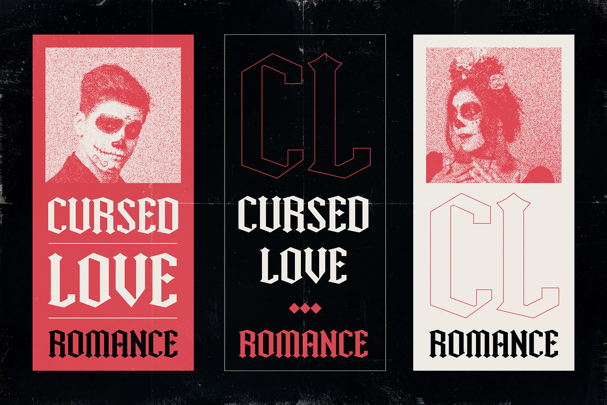 Emotica – Blackletter Romance Font, a Serif Font by Drizy (Photo 7 of 10)