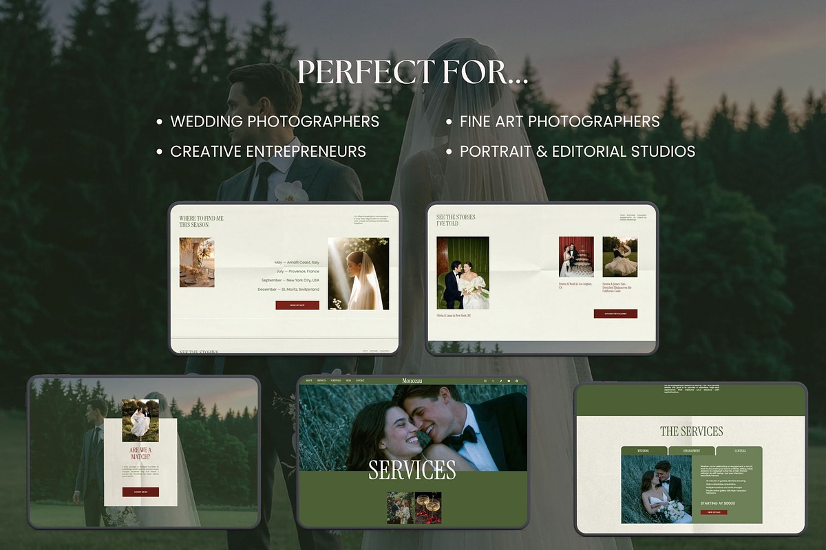Photographer Squarespace Website, a Squarespace Template by OliaMuseDesign (Photo 9 of 9)