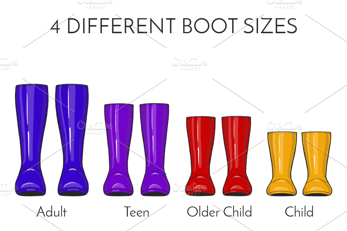 Family Welly Boots Collection, an Object Illustration by JT Digital Studio (Photo 3 of 11)