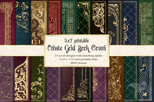 5x7 Ornate Book Covers