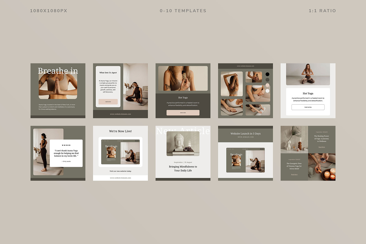 Asana Social Media Kit, a Social Media Template by Ruben Stom (Photo 18 of 19)