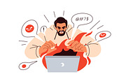 People feeling anger, rage set, a Person Illustration by Good Studio (Thumbnail 3 of 12)