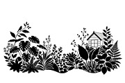 50 Botanical Garden Silhouette bundl, an Illustration by Designs_River (Thumbnail 30 of 51)