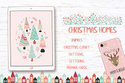 Christmas Bundle | Clipart & Pattern, an Animal Illustration by Cozy pattern shop (Thumbnail 6 of 15)