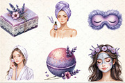 Watercolor Lavender Pamper Time Clip, an Illustration by Rose Art (Thumbnail 6 of 7)