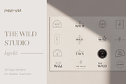 The Wild Studio Modern Logo Bundle, a Branding & Logo Template by Forth and Wild (Thumbnail 1 of 6)