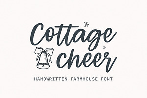 Cottage Cheer - Handwritten font