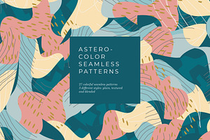 Astero-Color Seamless Patterns