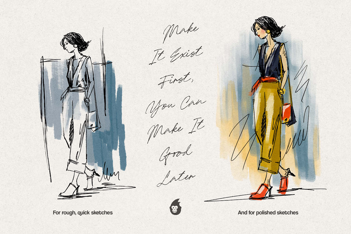 Everyday Sketch Illustrator Brushes, a Brush Add-On by brushapes.com (Photo 7 of 9)