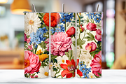 floral tumbler wrap | Seamless, a Graphic by FloridPrintables (Thumbnail 2 of 3)