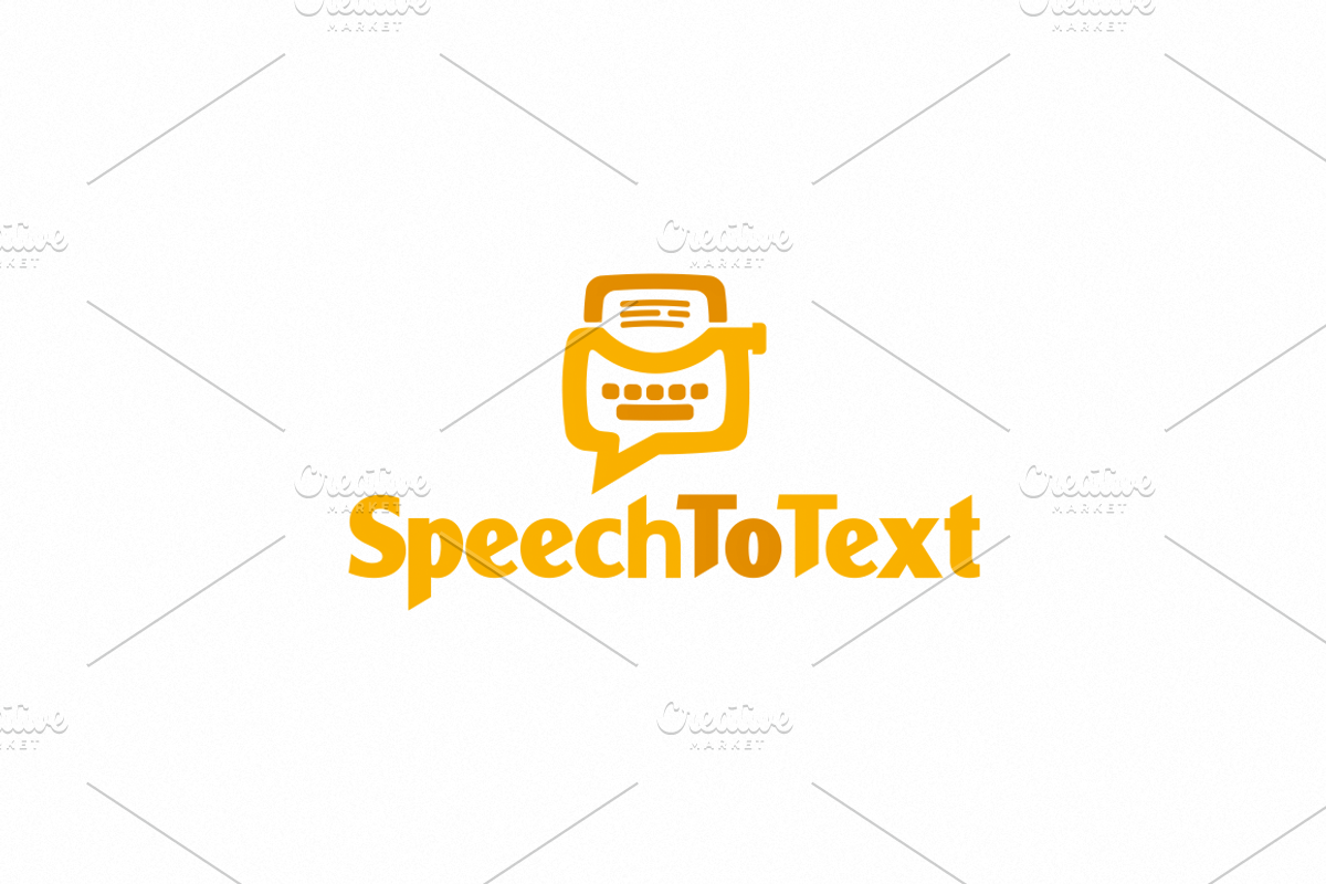 SpeechToText Logo Template, a Branding & Logo Template by SymonDesign (Photo 4 of 4)