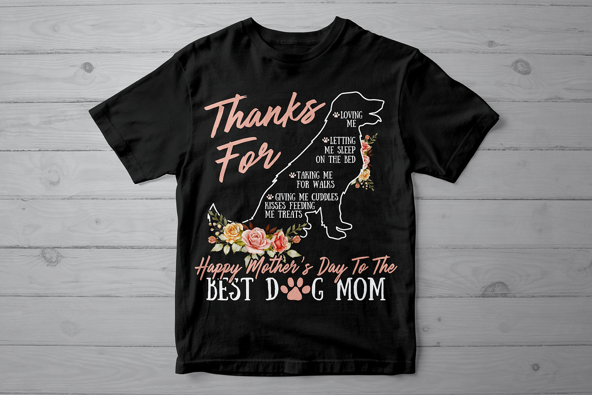 Mother’s Day Dog Mom T-Shirt Design, a Graphic by Vector Portal (Photo 3 of 5)