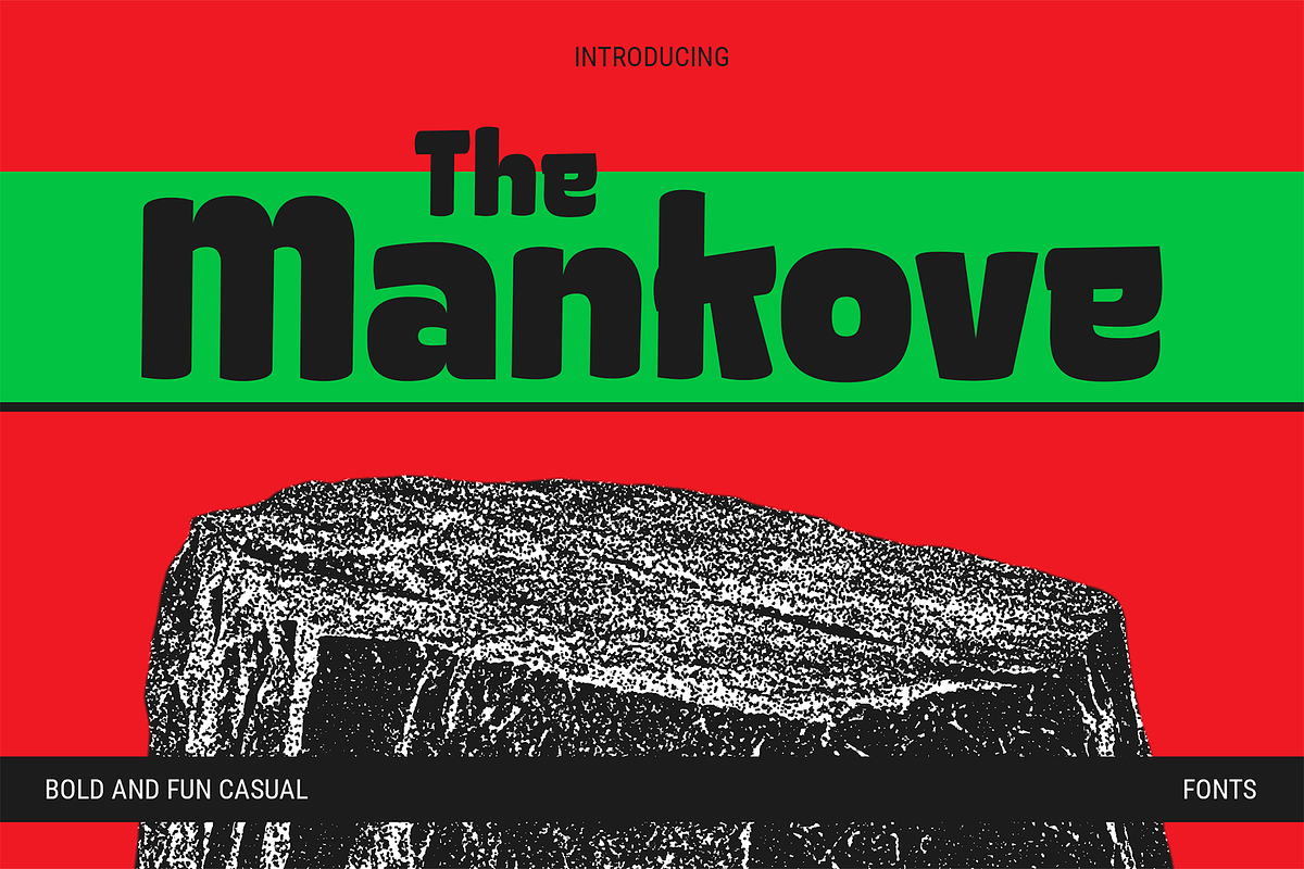 Mankove - Bold Casual Fonts, a Sans Serif Font by Konstantine Studio (Photo 1 of 4)