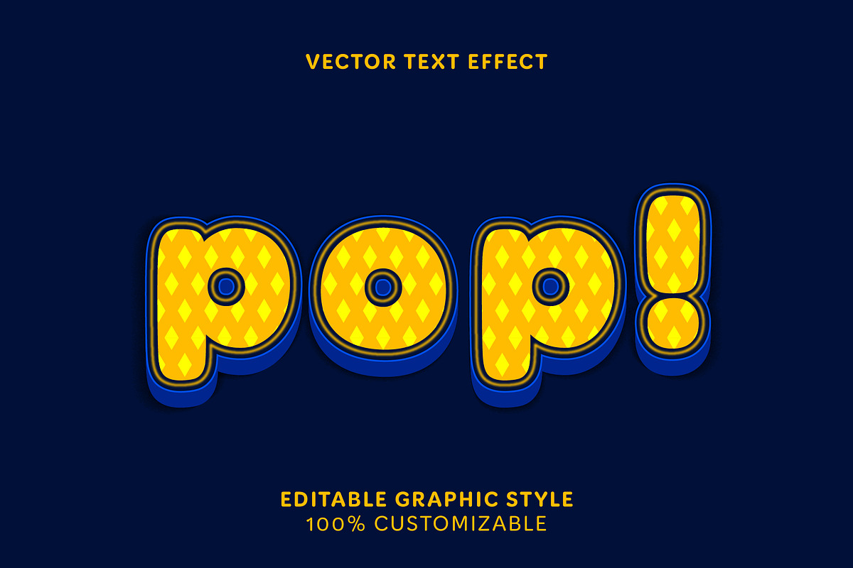 Cartoon Geometric Dotted Text Effect