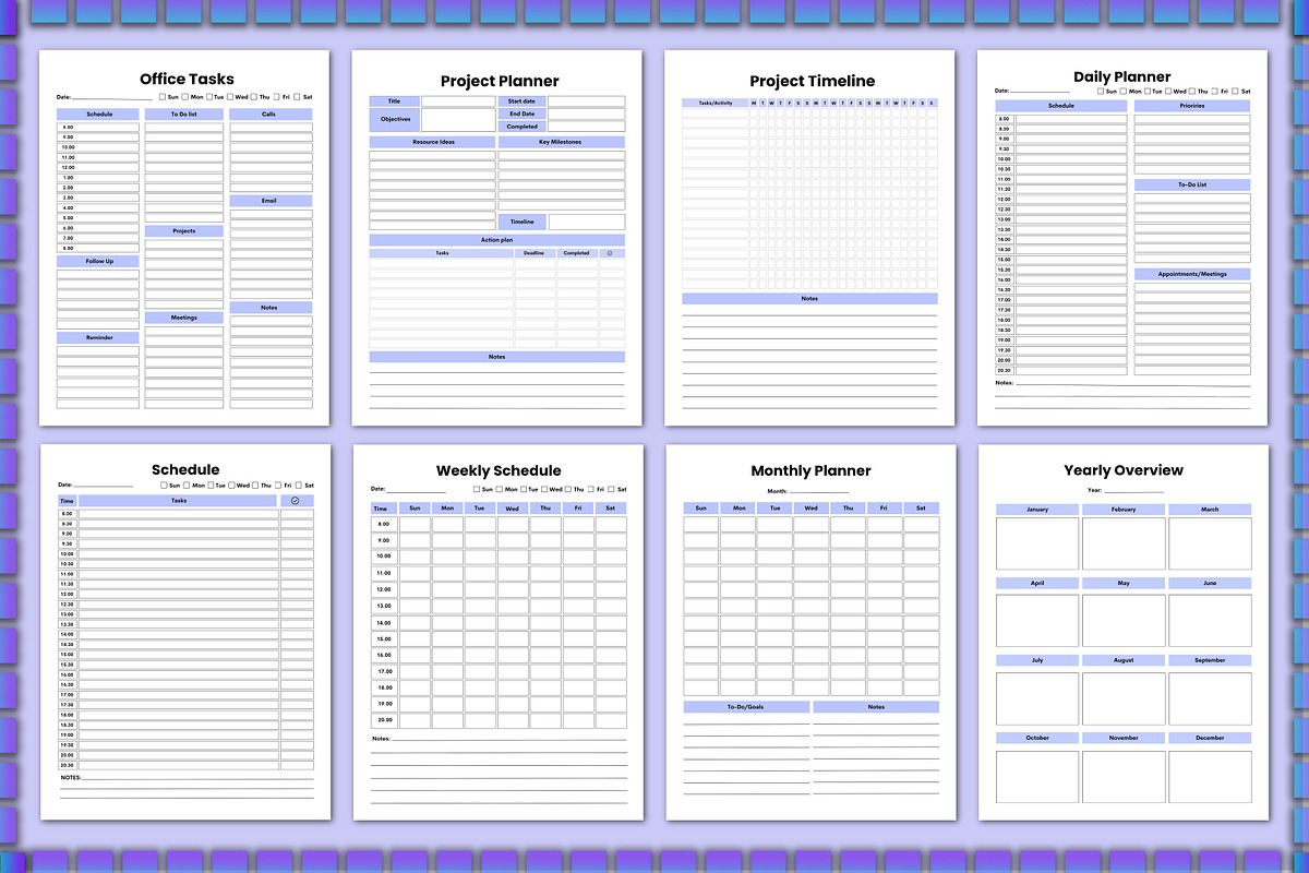 2025 Office Tasks Planner For Canva, a Stationery Template by Shumaya (Photo 4 of 5)