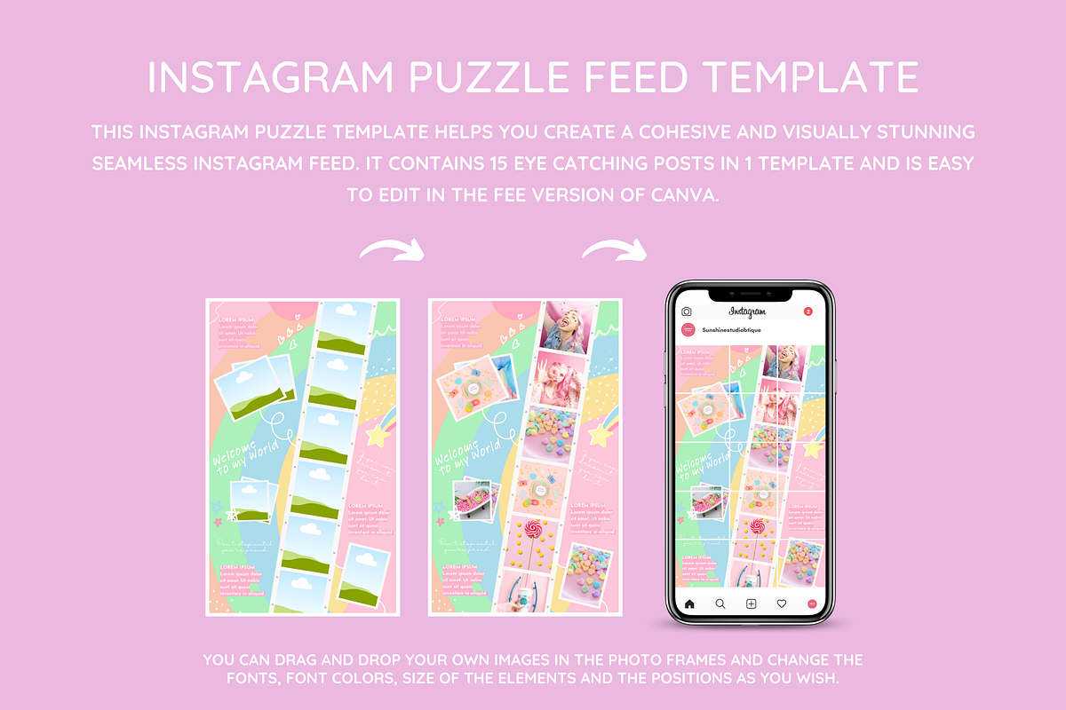 Bright Pastel Instagram Mega Bundle preview 5
