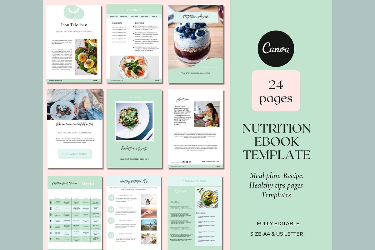 Nutrition Coach Course Creator Canva, a Social Media Template by Deepa Template Studio (Photo 16 of 48)