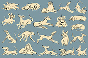 Dogs Being Dogs: 45 Illustrations, an Animal Illustration by Veyla (Thumbnail 4 of 12)