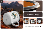 Enamel Metal Mug Mockup Set, a Cups & Container Mockup by Country4k (Thumbnail 1 of 4)