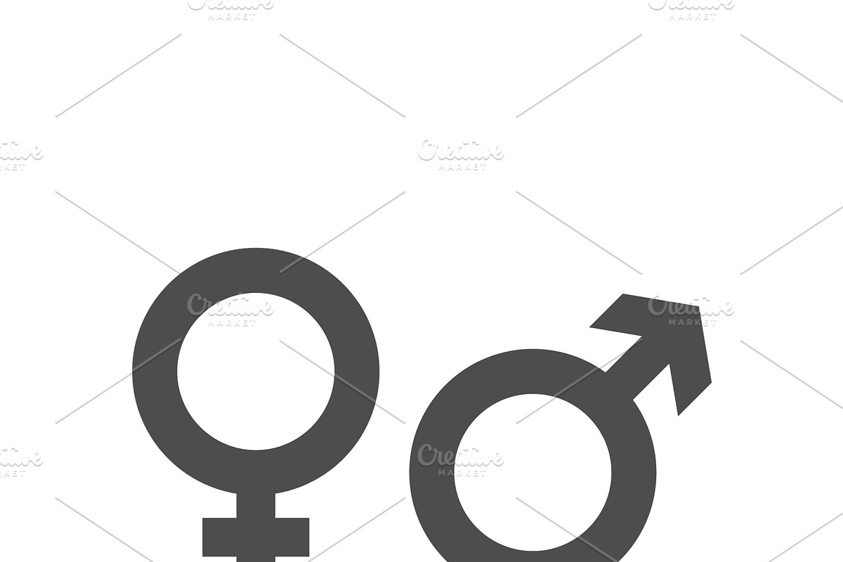 Gender icon and male, female symbol, a Solid Icon by motorama (Photo 1 of 2)