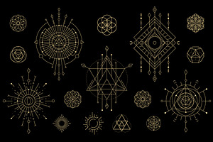 16 Sacred Geometry Illustrations