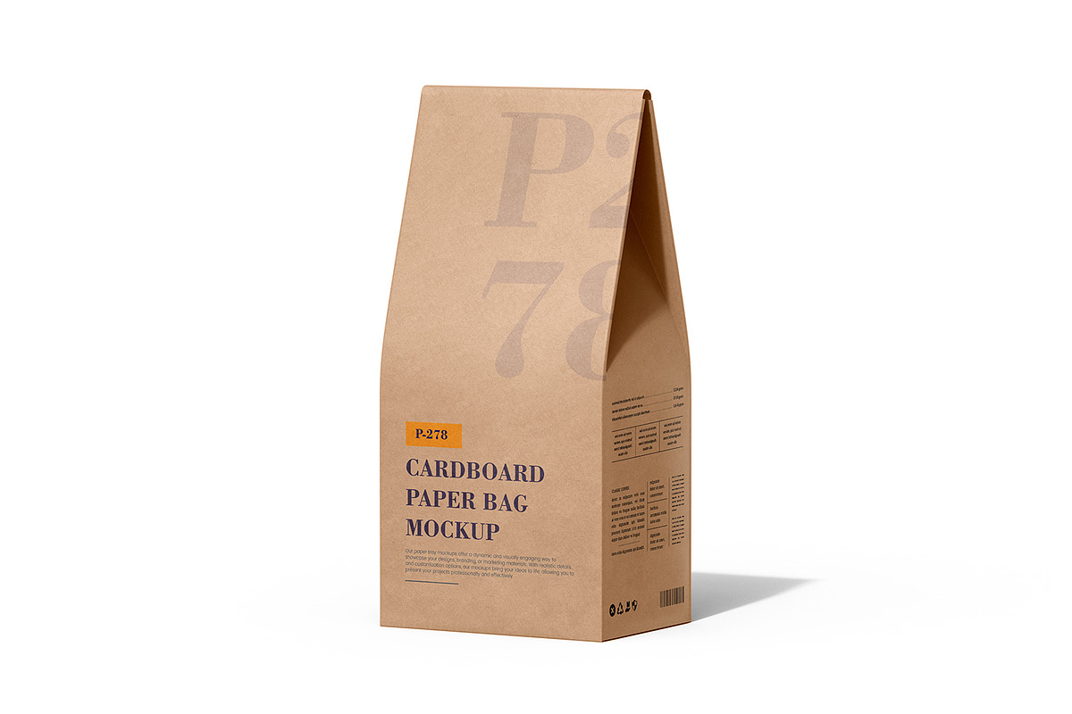 Paper Coffee Bag Packaging Mockup, a Packaging Mockup by Ram Studio LLC (Photo 3 of 21)