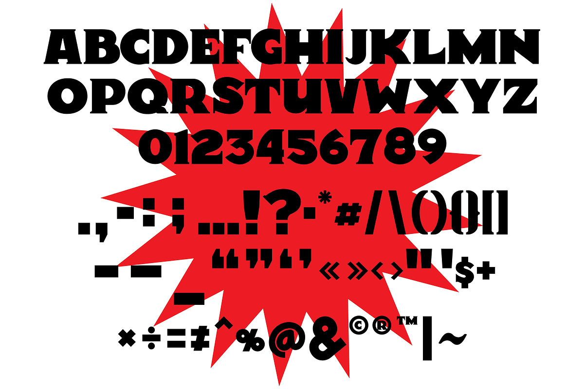 TRIUMPH Typeface preview 4