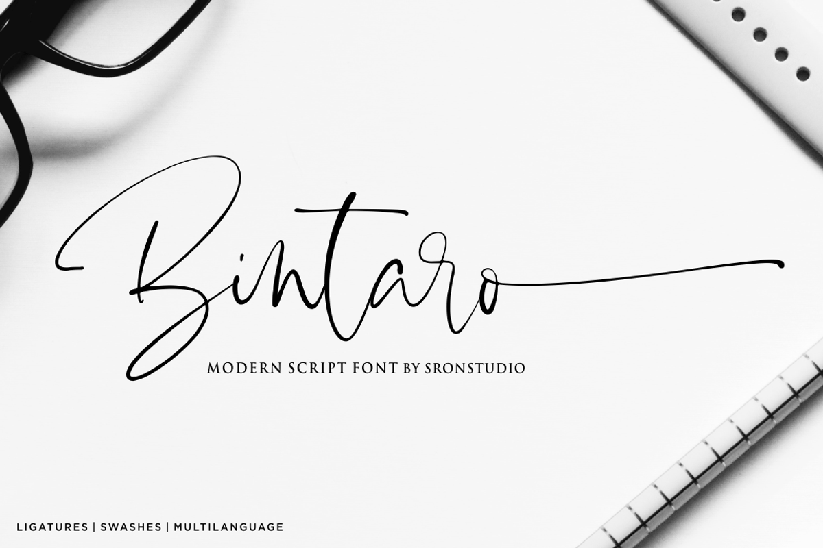 Bintaro - Modern Script Font