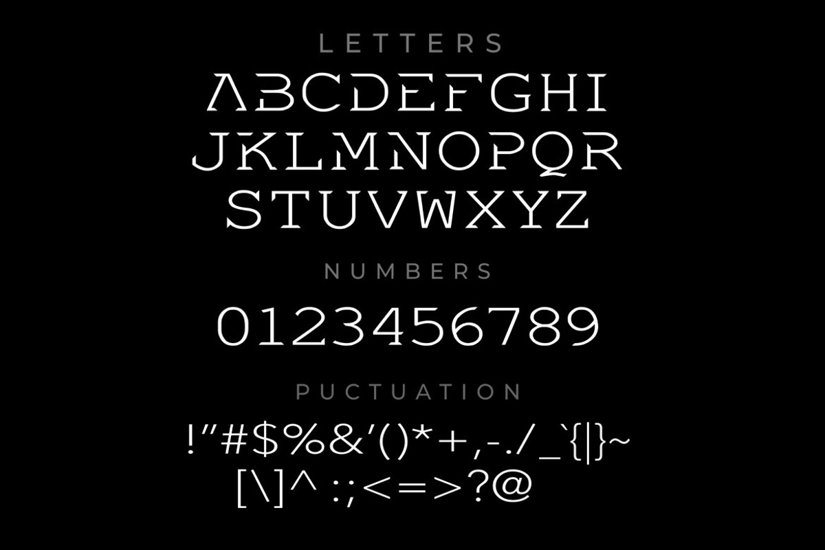 Invoked - Modern Minimalist Font, a Slab Serif Font by Rupture (Photo 3 of 4)