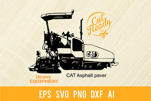 Asphalt Paver Heavy Equipment SVG