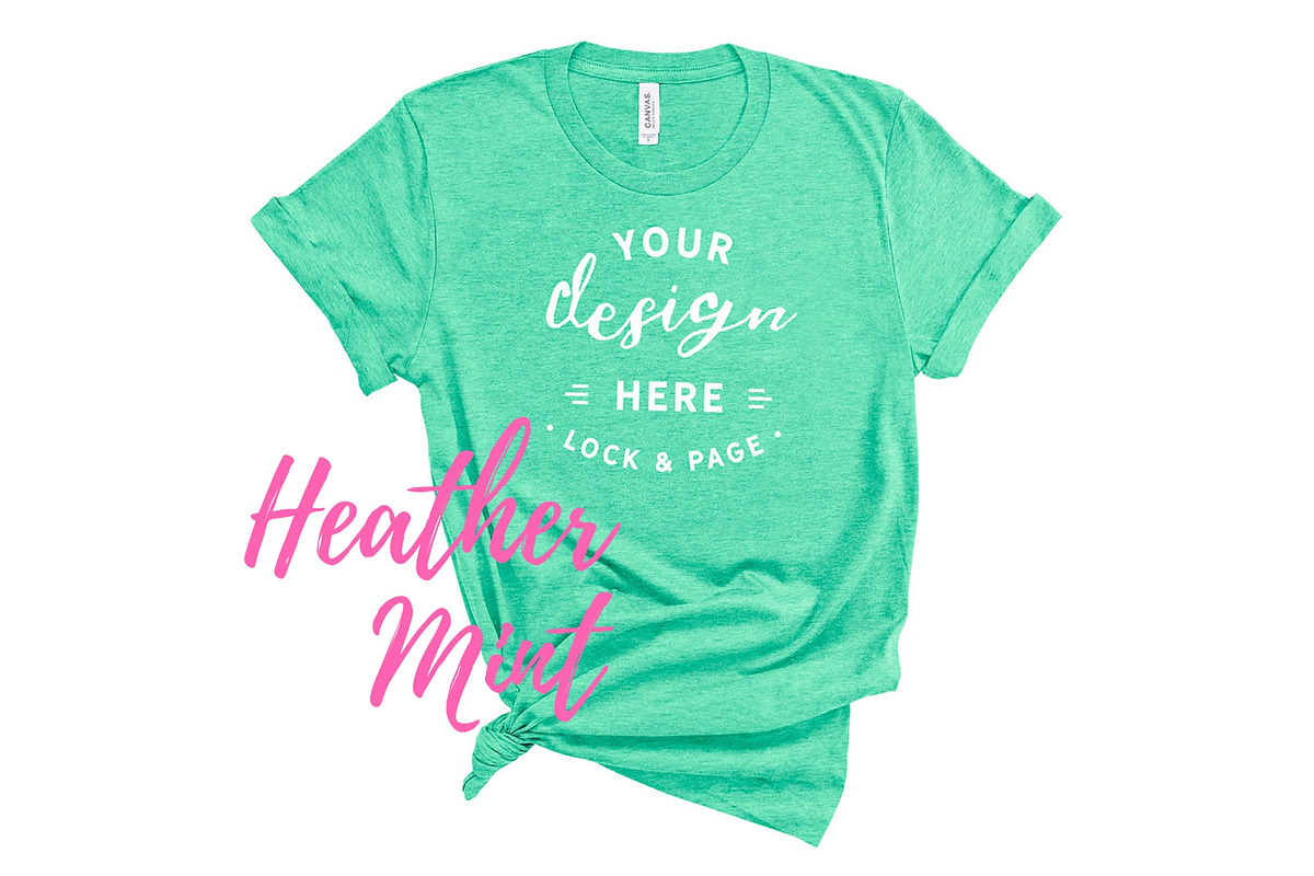 Bella Canvas TShirt Mockups On White, a Shirt Mockup by lock and page (Photo 82 of 92)