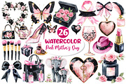 Black and Pink Mother's Day Clipart, an Illustration by Dream Creation (Thumbnail 1 of 6)