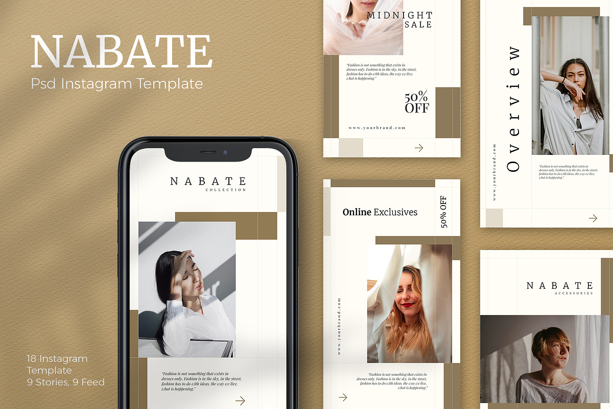Nabate - Instagram Stories & Post, a Social Media Template by Creatchees.std (Photo 1 of 6)