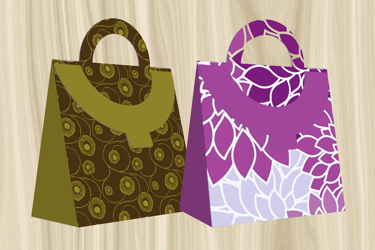 5 Ornamental Gift Sachets - PDF Prin, a Print Template by Kseniya-Omega (Photo 3 of 6)