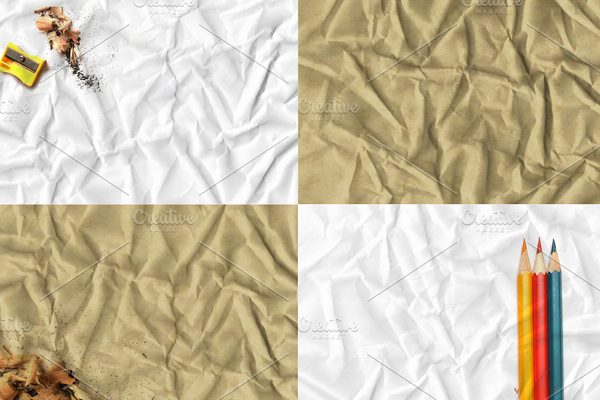 20 Folded Paper Textures preview 3