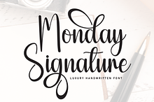 Monday Signature | Script Font
