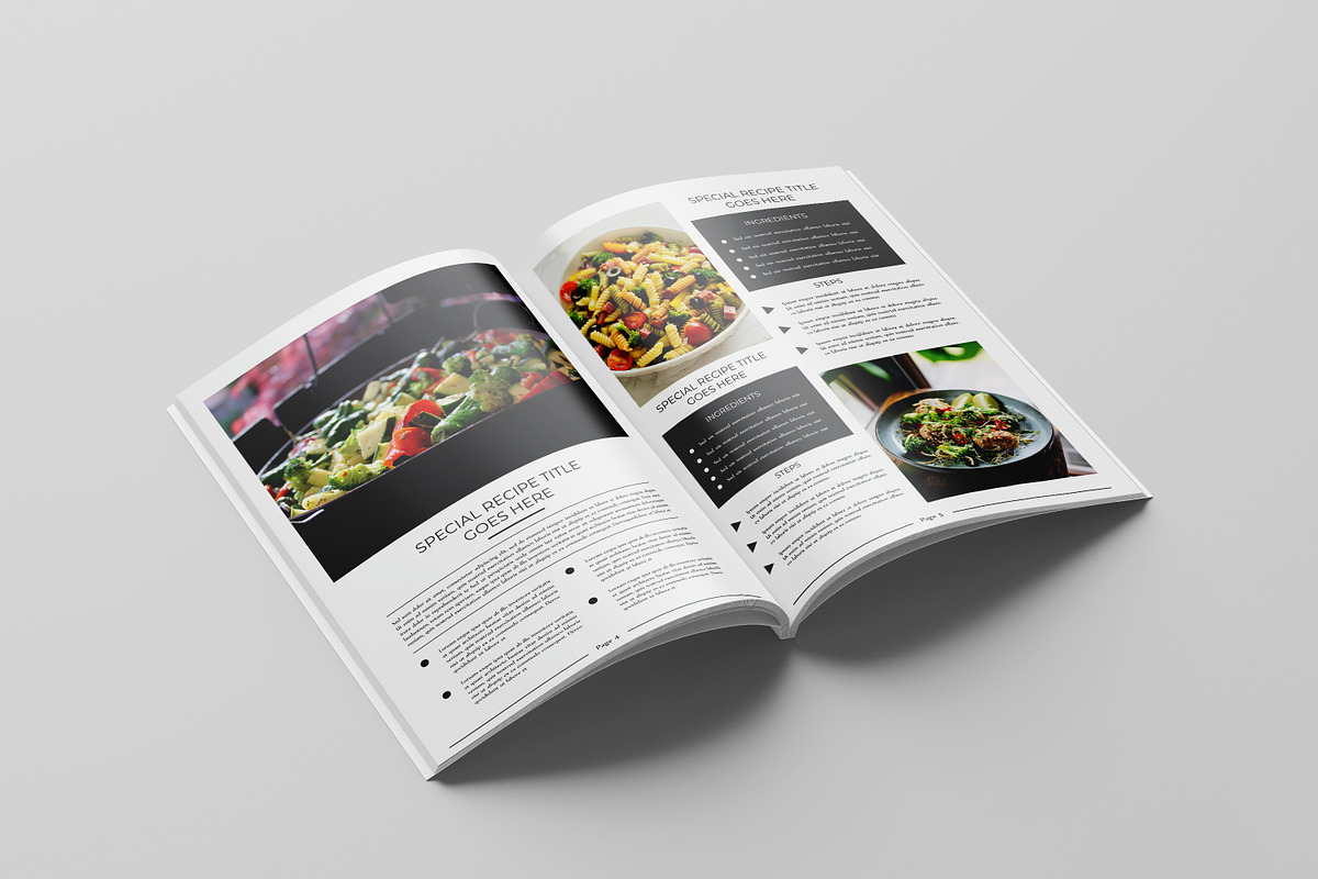 Cookbook / Recipe Book, a Brochure Template by retrographix (Photo 8 of 12)