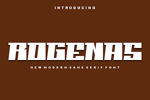 Rogenas - Font, a Sans Serif Font by artchiles_design