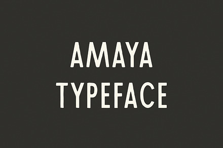 Amaya | A Tall Display Typeface, a Sans Serif Font by Taylor Penton