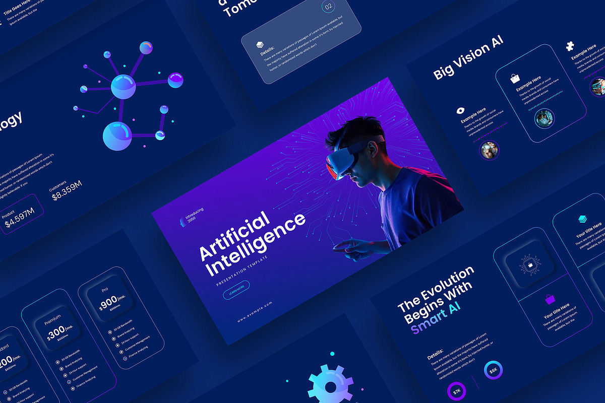 Artificial intelligence Presentation, a Presentation Template by S A N D Y (Photo 1 of 5)