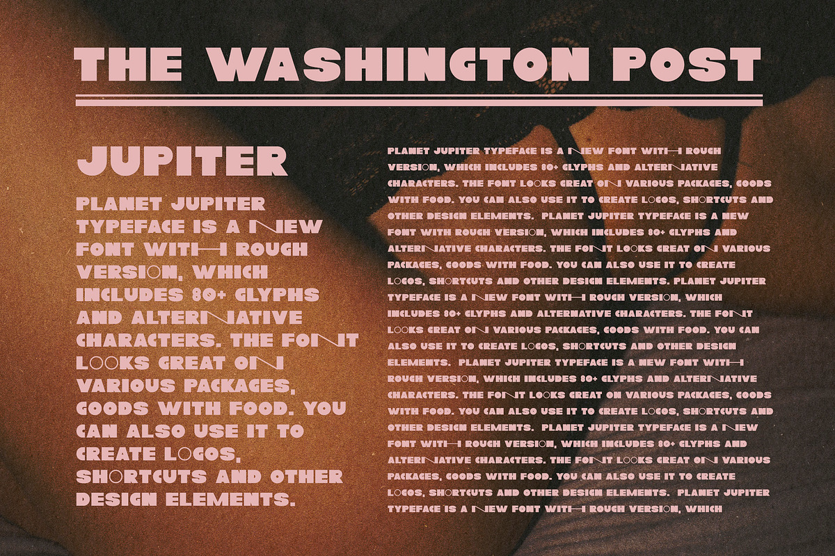 Planet Jupiter - Bold Retro Font, a Sans Serif Font by Artcoast Std. (Photo 6 of 13)