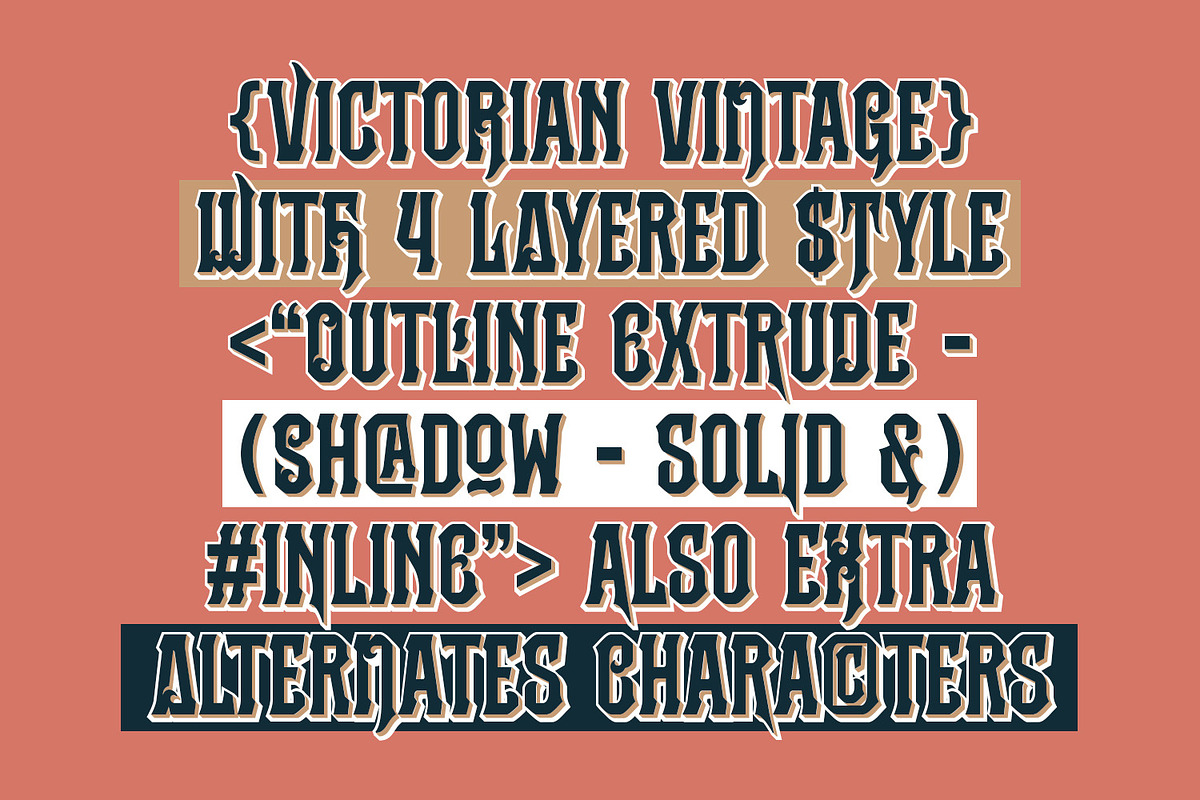 Vintoria, a Symbol Font by Nathatype (Photo 4 of 15)