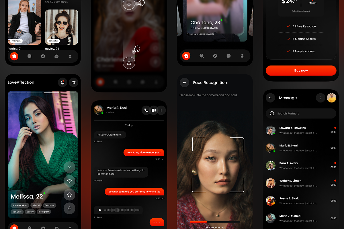 LoveAffection: Dating App UI kit, an UI Kit Template by Fluttertop (Photo 6 of 8)