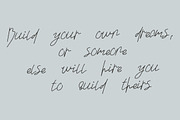 Wamble, a Script Font by Katie Holland (Thumbnail 5 of 5)
