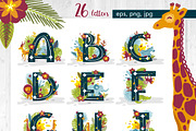 Tropical alphabet cartoon animals, an Animal Illustration by Brandianna (Thumbnail 2 of 5)