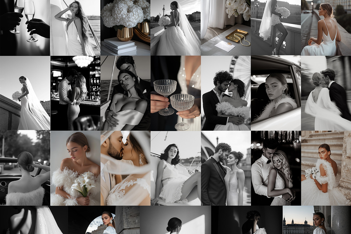 Noir Et Noir 200 Wedding Photos, a Beauty & Fashion Photo by Muse Mockups (Photo 18 of 30)