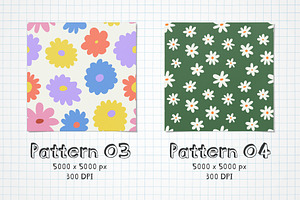 Soft Florals: Graphics Patterns